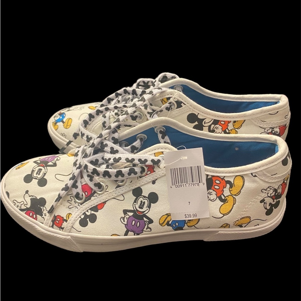 Disney parks canvas shoes low top sneakers size 7 NWT - Picture 2 of 5
